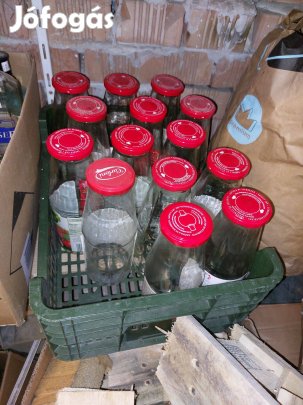 Csavaros 0,5 0,75 1 L szörpös paradicsomos gyümölcslé üveg befőttes sz