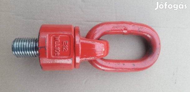 Csavaros, csapágyazott emelőszem, 10 tonna teherbírású (M36 menet)