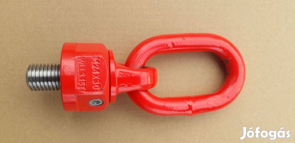 Csavaros, csapágyazott emelőszem, 3.15 tonna teherbírású (M24 menet)