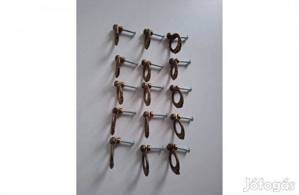 Csavaros fém kerek fogantyú fiók húzó fogó 3,5 cm darabár_