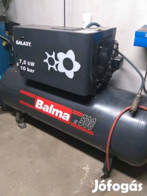 Csavart kompressszor Galaxy Balma 500 Lit 7,5 Kw ,10 bár