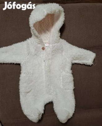 Csecsemő Baba Kapucnis Meleg Overál rugdalózó 50-56 méret