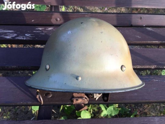 Cseh csehszlovák VZ29 M29 katonai sisak rohamsisak szép belső/állszíj