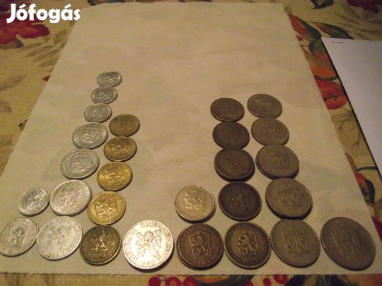 Cseh retro fémpénzek