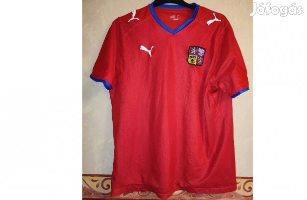 Cseh válogatott 2008-09-es piros eredeti Puma mez (L)