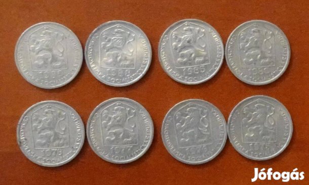 Csehszlovák 10 heller érme sor