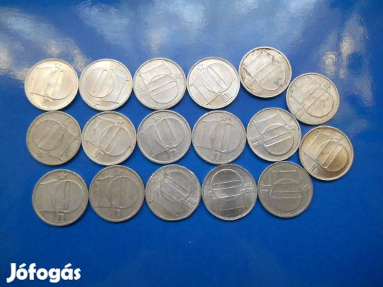 Csehszlovák 10 heller érmék