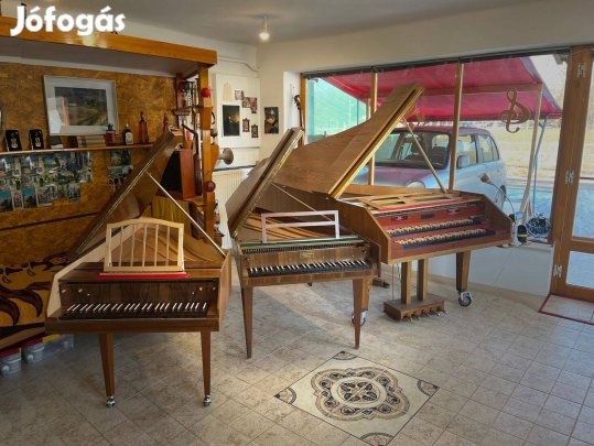 Csembaló nagy hangerőre restaurálva gondozásmentes, koncertkészen
