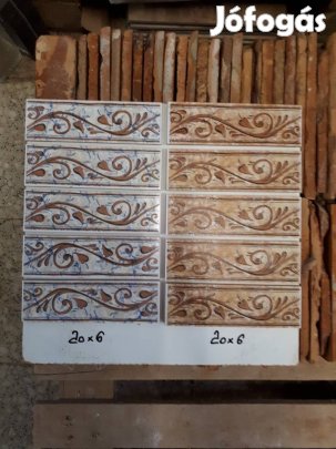 Csempe dekor, listello