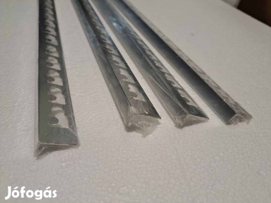 Csempe élvédő szögletes alu 10mm 2,7 méter