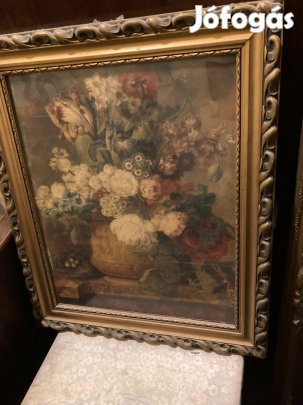 Csendélet aranyozott fakeretben