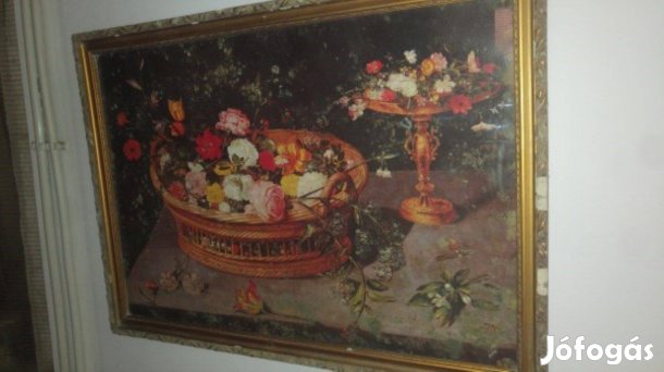 Csendélet nem festmény 61x86cm kerettel