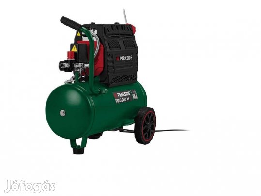 Csendes kompresszor 10bár 24L Psko 2410 A1, 2 hengeres
