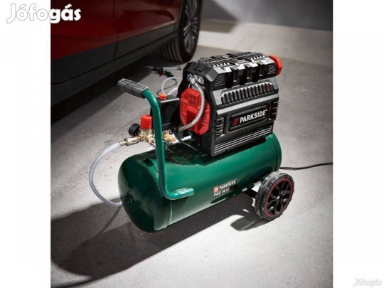 Csendes kompresszor Psko 2410 A1, 2 hengeres olajmentes 10bár 24L