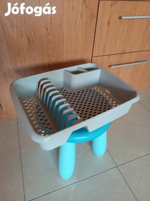 Csepegtetőtálca, edényszárító szürke újszerű