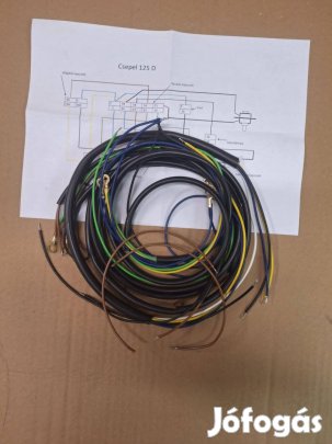 Csepel 125 D kábelköteg