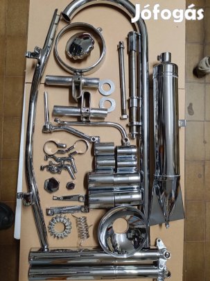 Csepel 125-T, 125-D krómozott alkatrészek 