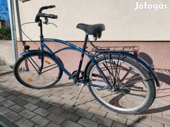 Csepel Blackwood Cruiser férfi kerékpár megkímélt, jó állapotban