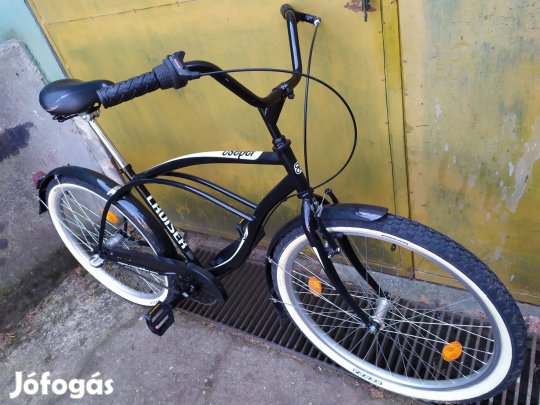Csepel Cruiser 46 cm-es acél váz 26" kerekek,úszerű állapot