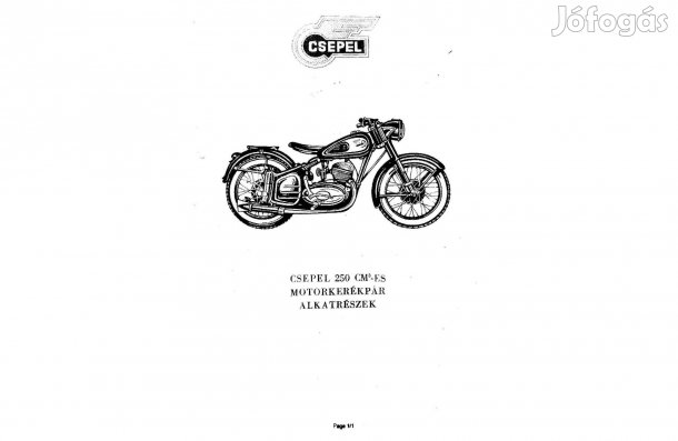 Csepel, Pannonia, Danuvia alkatrész katalógus