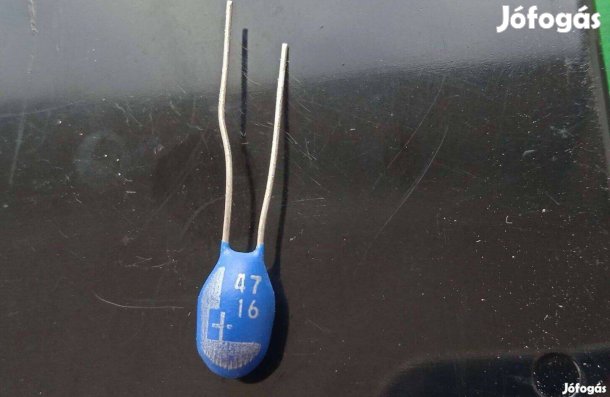 Csepptantál elkó , 47 uF , 16 V ., új