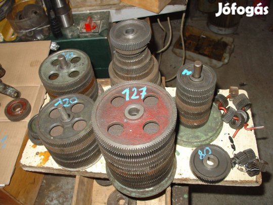 Cserekerék menetvágó fogaskerék e1n eszterga