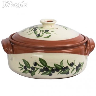 Cserép edény 6,5 literes olívás
