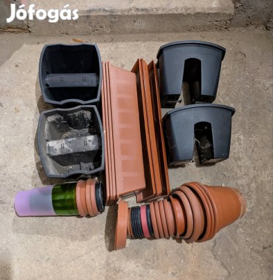 Cserepek és virágládák eladók 