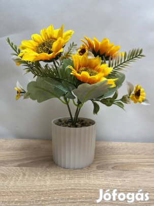 Cserepes mű napraforgó