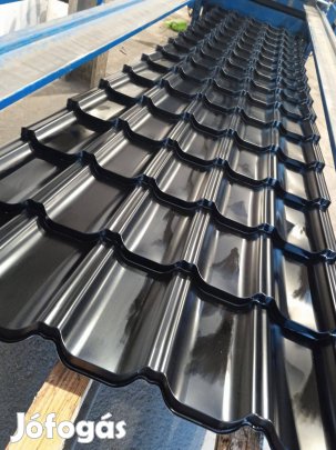 Cserepeslemez fényes antracit