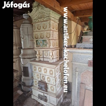 Cserépkályha eladó, antik cserépkályha