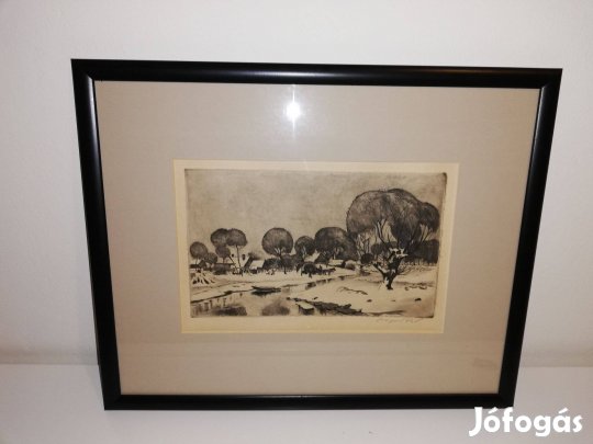 Csergezán Pál rézkarc