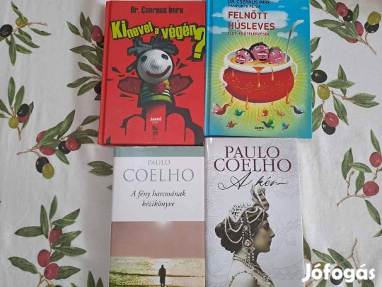 Csernus Imre és Paulo Coelho könyvcsomag 4db