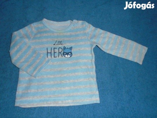 Csíkos hosszú ujjú felső 9-12 hó (méret 80)