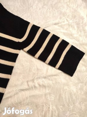 Csíkos női pulóver 