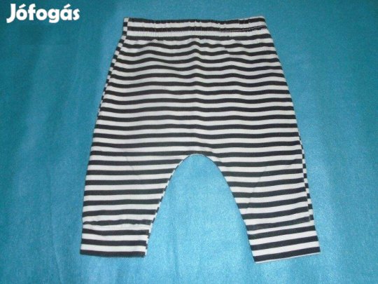 Csíkos pamut jogger csíkos nadrág 3-6 hó méret 68