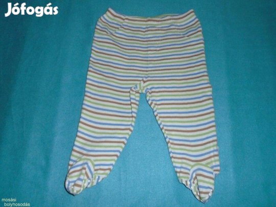 Csíkos talpas nadrág 6-9 hó (méret 74)