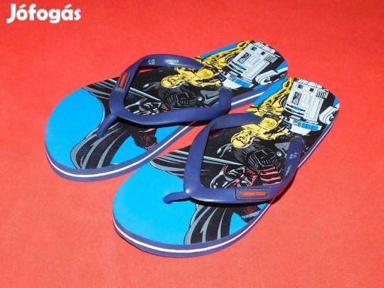 Csillagok háborúja, Star Wars mintás flip-flop gyerek papucs, 34-35-ös