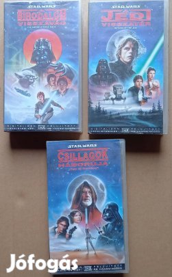Csillagok háborúja eredeti triológia - 3 vhs - THX kiadás