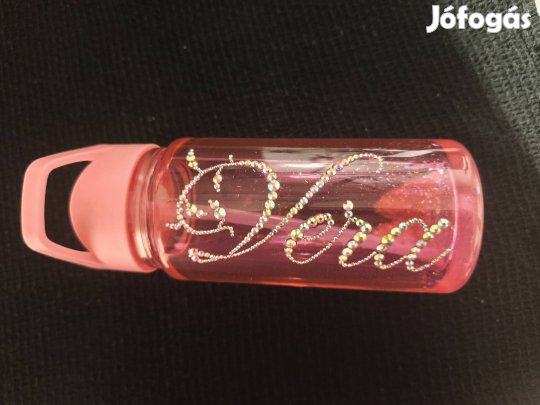 Csillámos kulacs egyedi névvel 