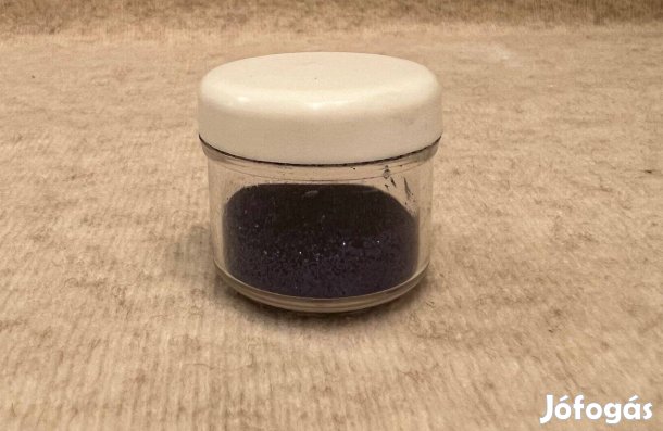 Csillámpor dekor, kék, körömre, hajra