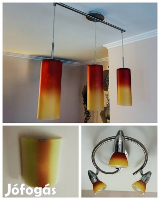 Csillár lámpa 3 db együtt