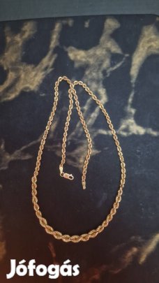 Csillogó arany nyaklánc 