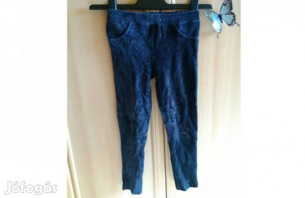 Csillogó bársony leggings 116 alig viselt