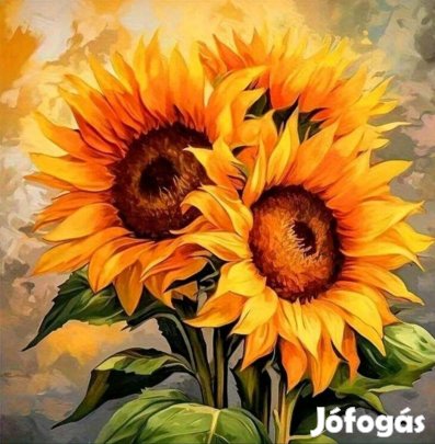 Csillogó,dekor napraforgókép