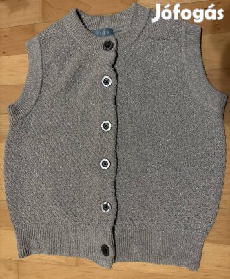 Csillogós, kötött női mellény, XS -S méret