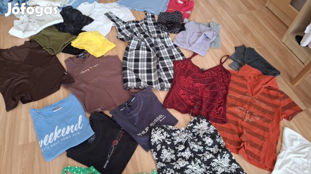 Csini csajos felsők csomag 25 db + 1 ruha