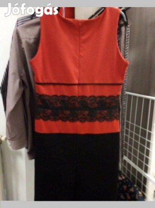 Csinos Piros nem csak alkalmi Stigma elegáns Női ruha Zippzáras