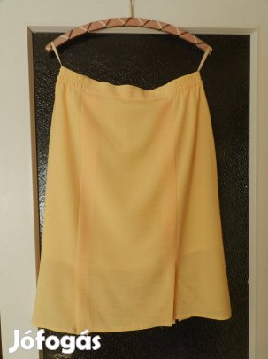 Csinos, sárga, viszkóz szoknya