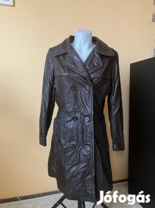 Csinos hosszú puha nappabőr kabát